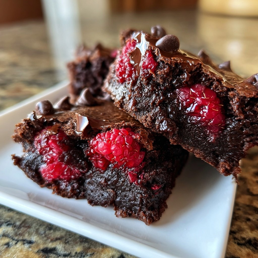 Chocolate Raspberry Brownies