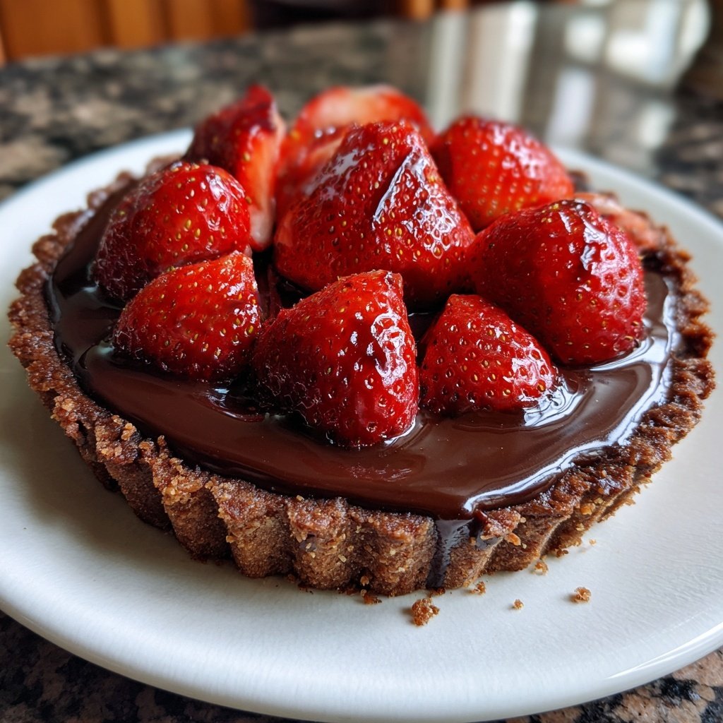 Chocolate Strawberry Tart