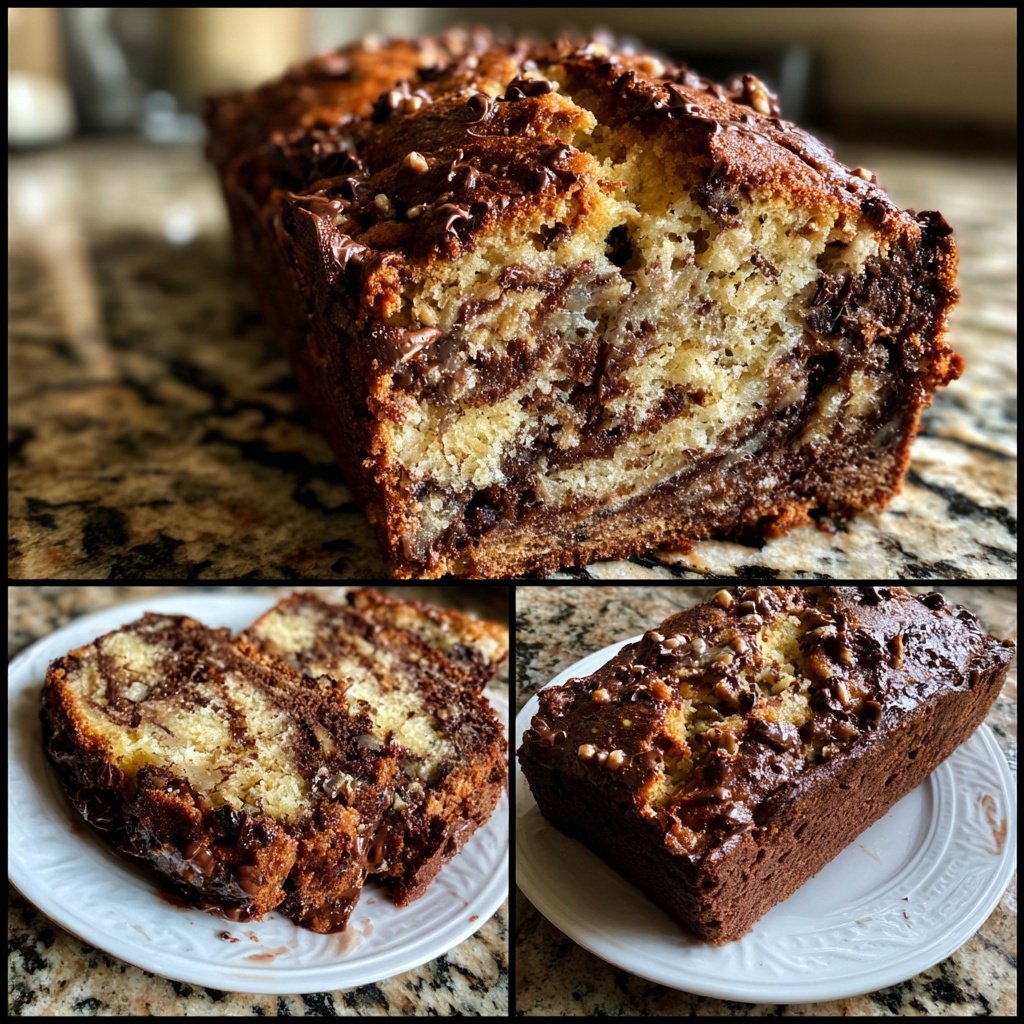 Banana Bread with Nutella Swirl Recipe