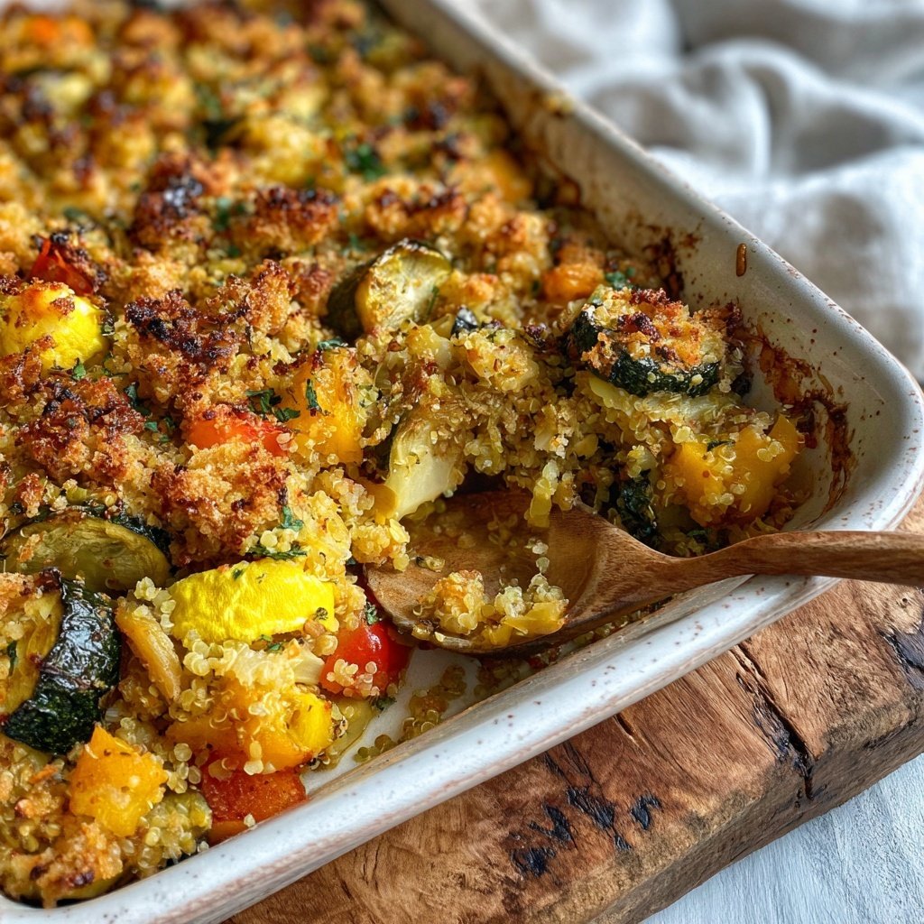 Roasted Vegetable Quinoa Casserole