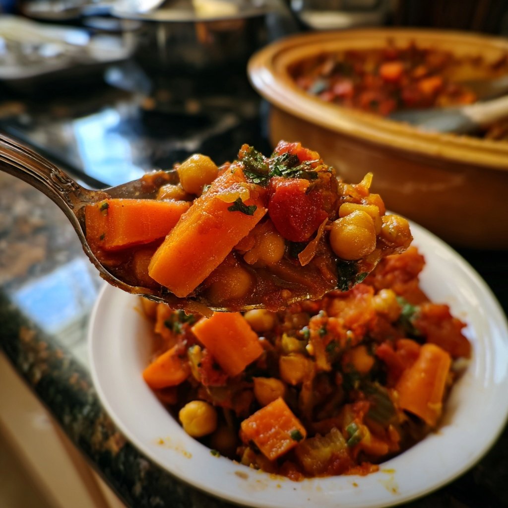 Healthy Crockpot Vegetable Tagine
