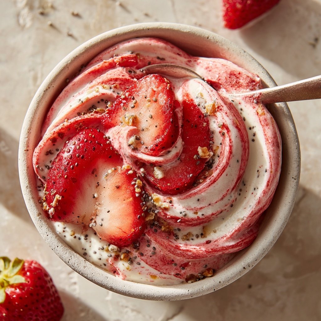 Strawberry Chia Yogurt Snack Swirl