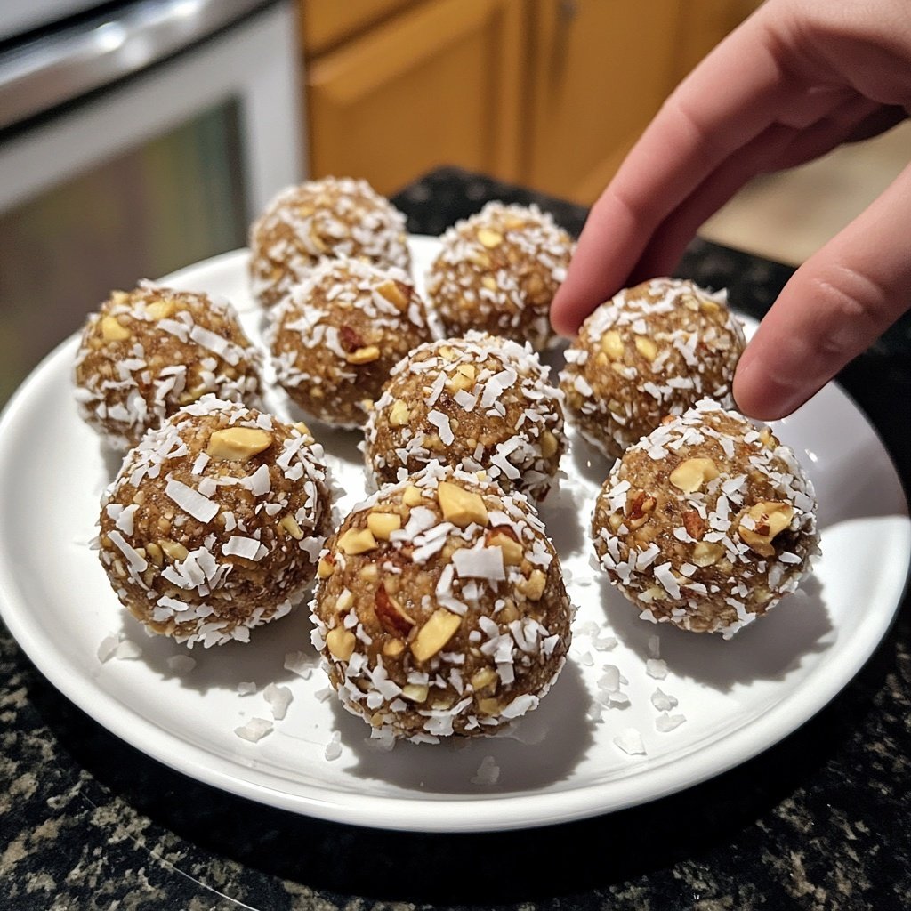 Protein Balls with Almond Milk