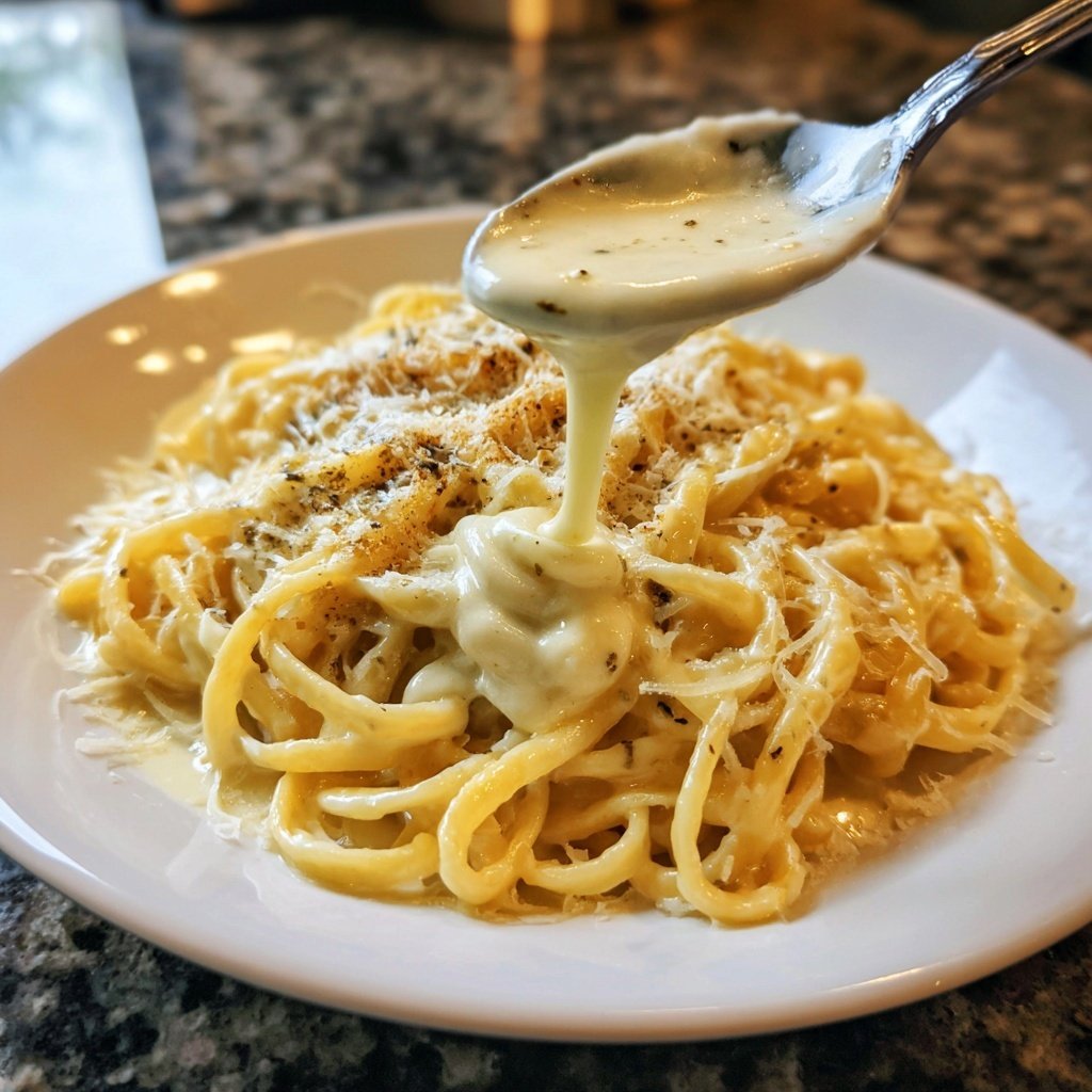 Champagne Cream Pasta with Parmesan