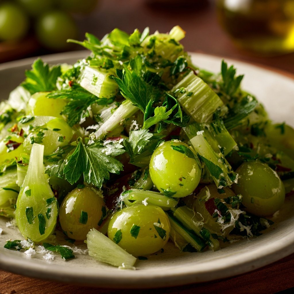 Celery Salad With Grapes