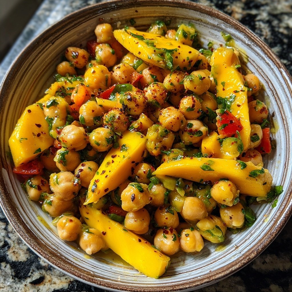 Jamaican Mango Chickpea Salad