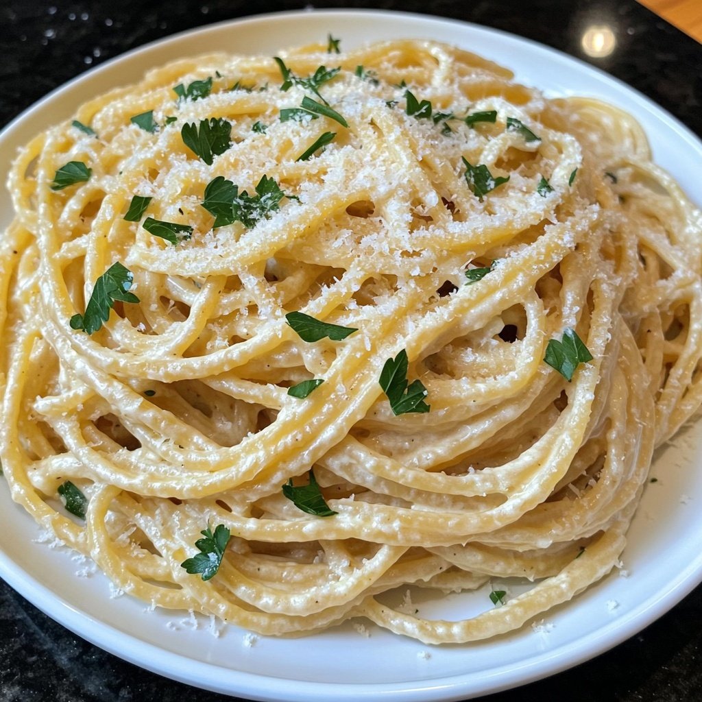 Easy Creamy Garlic Pasta