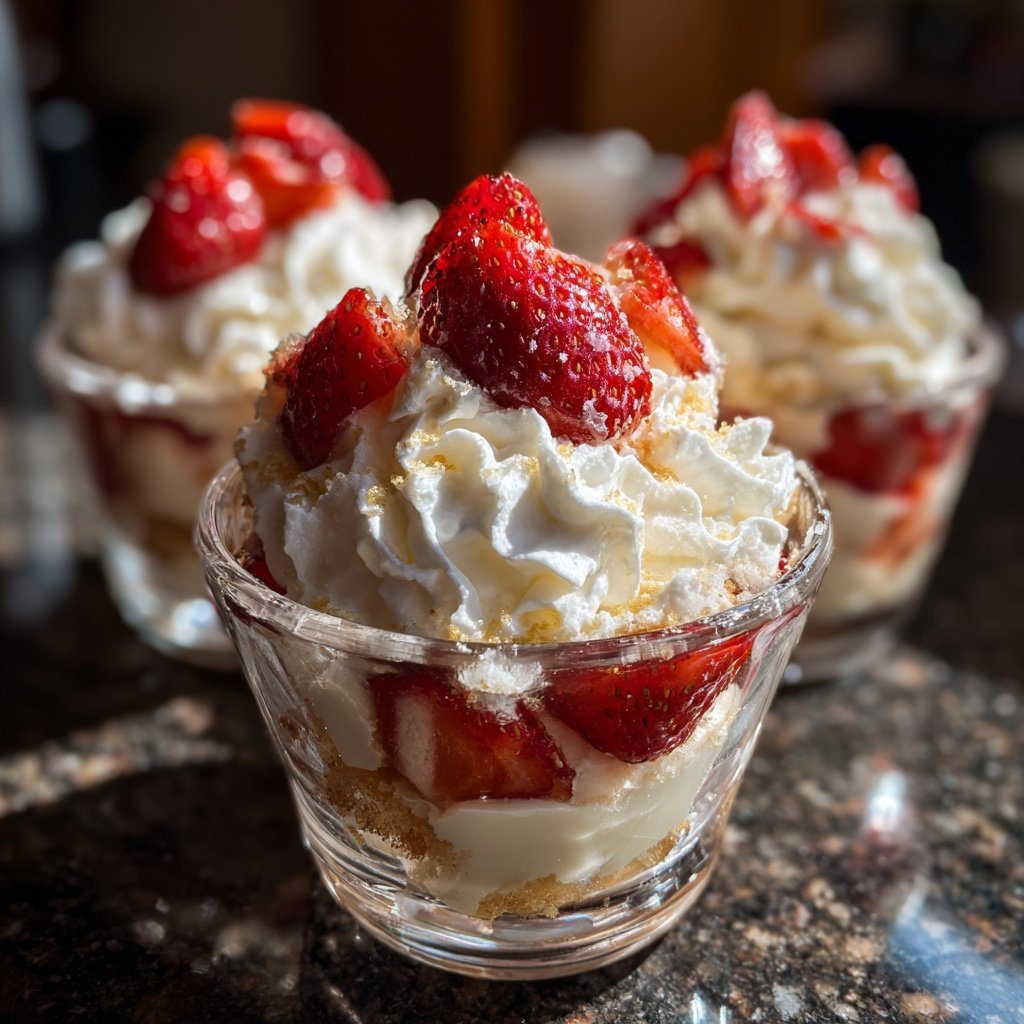 Strawberry Tiramisu Cups