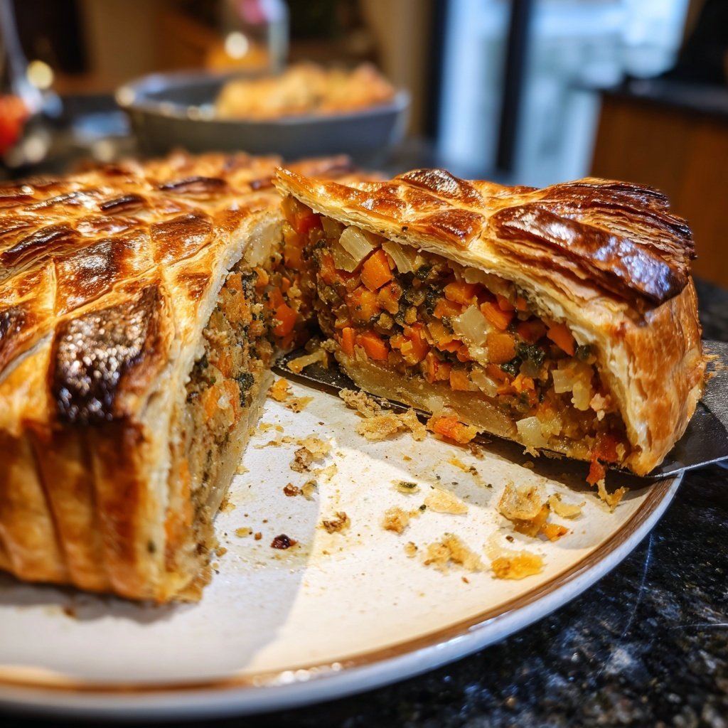 Valentine Dinner Roasted Vegetable Wellington